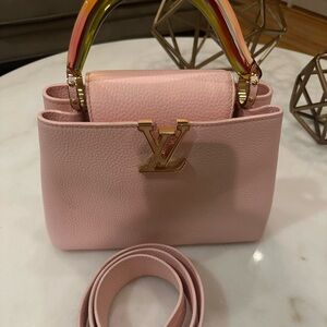 Louis Vuitton Capucine Purse (Pink)